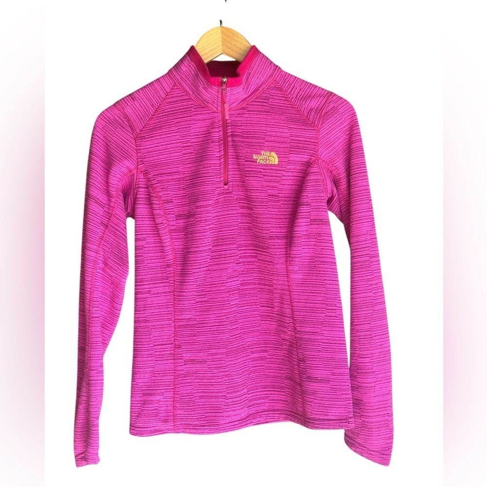 The North Face Glacier 1/4 Zip Fleece Pullover Women's Small Pink